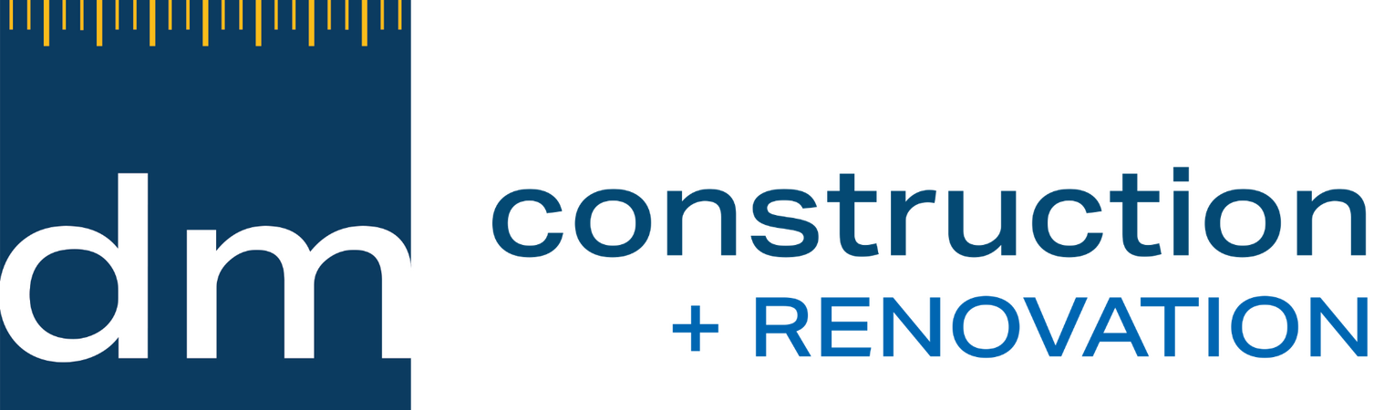 DM Construction + Renovation Logo